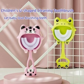 Children U Shaped Cleaning Toothbrush Soft Bristled Silicone Oral Tooth Cleaner