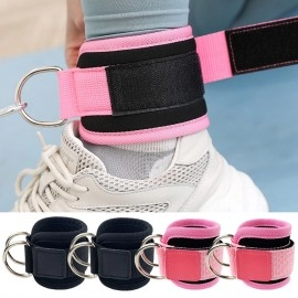 Fitness Thigh Glute Exercises Ankle Cuffs Accessories Adjustable D-Ring Ankle Straps Gym with Foot Strap Sport Safety Abductors